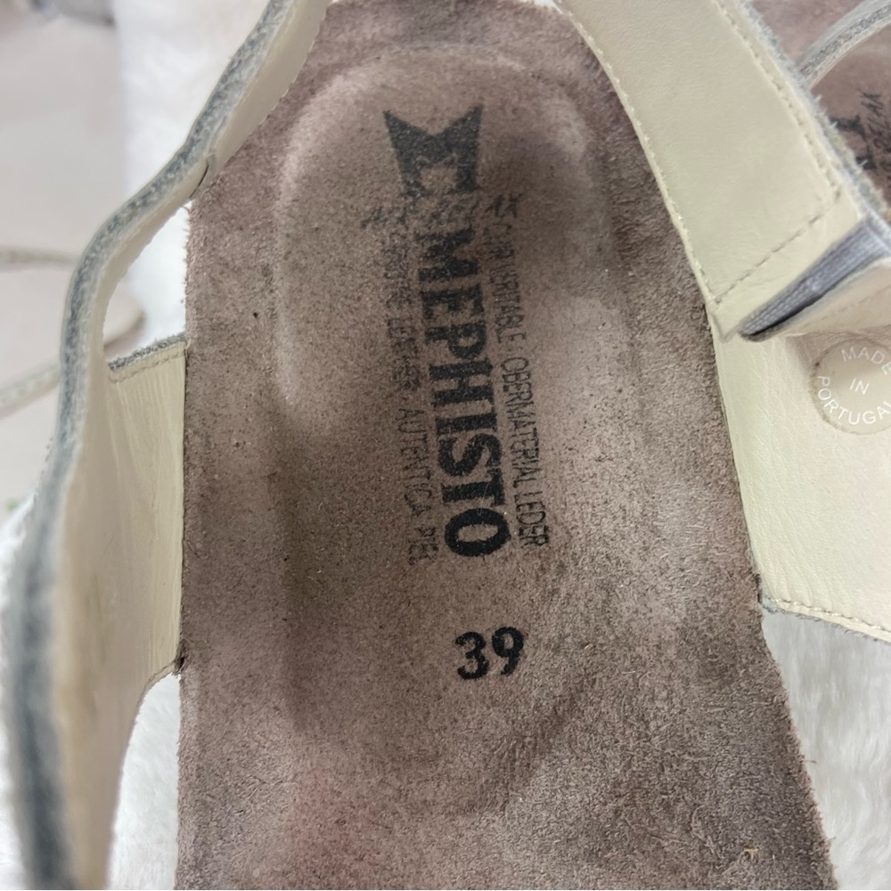 Mephisto Shimmer Gold Gray Python Snakeprint Leat… - image 6